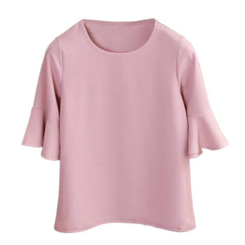 Women Blouses spring Summer Women Chiffon Blouses Shirt Women tops Sexy Blouses Beach holiday sleeveless round neck Shirt Blouse