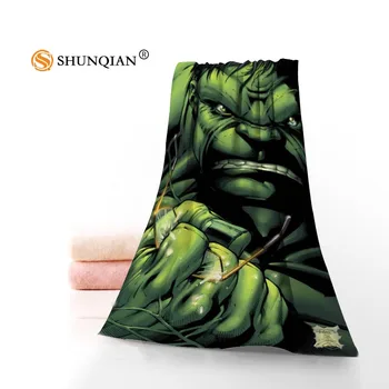

Hot Custom The Hulk Avengers Towel Printed Cotton Face/Bath Towels Microfiber Fabric For Kids Men Women Shower Towels A7.24-1