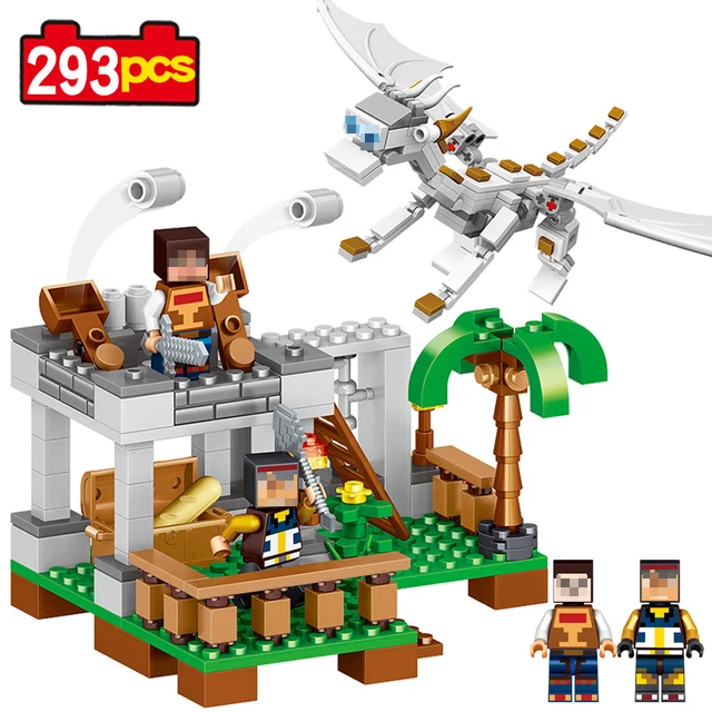 2017new biały latający smok mój świat kompatybilny lego