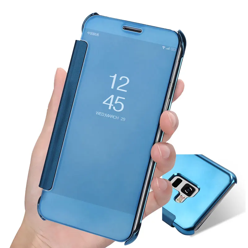 

luxury fashion Filp Mirror Case For Samsung Galaxy A5 A7 A8 2018 A8 puls A830 A730 A5 A530F smart Cover