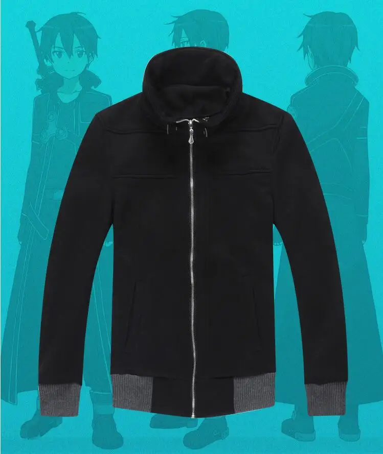 Anime Kirigaya Kazuto Kirito Hoodie Jacket Autumn Winter Thickening