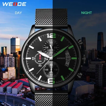

WEIDE Men Watch 2020 Quartz Men Military Watch Chronograph Casual Relojes Watch Wristwatch Clock Relogio Masculino Men‘s Watches