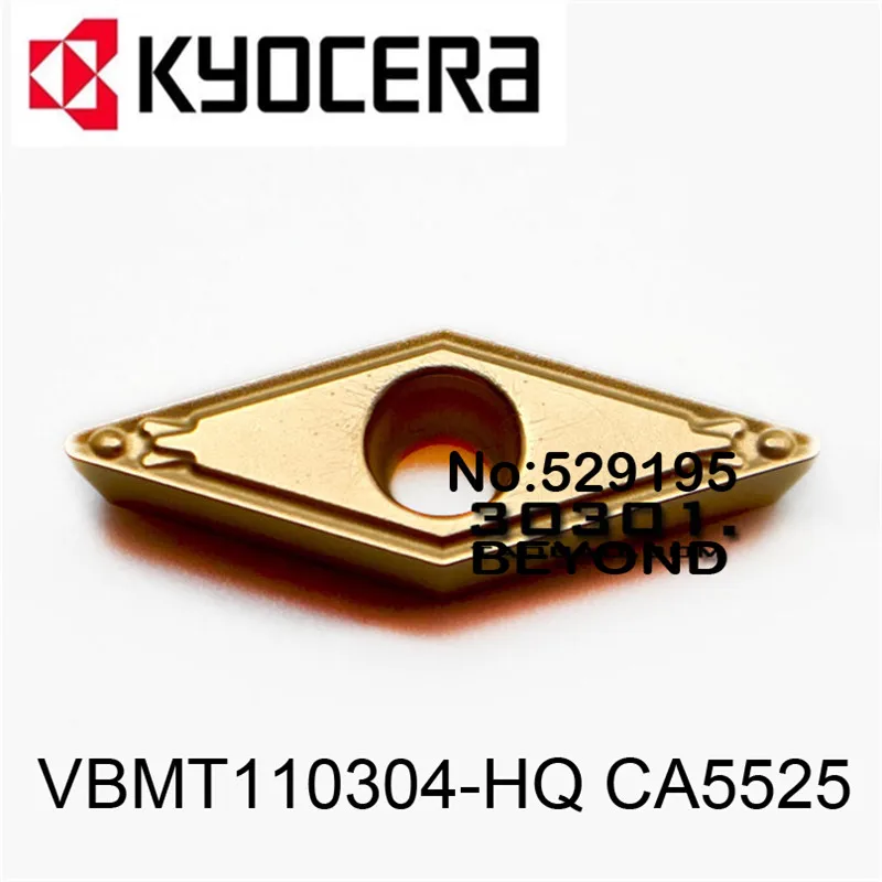 

Kyocera Insert VBMT110304-HQ CA5525 for Steel VBMT 110304 Carbide Inserts Lathe Tools Cutter Turning Tool Holder CNC Tool