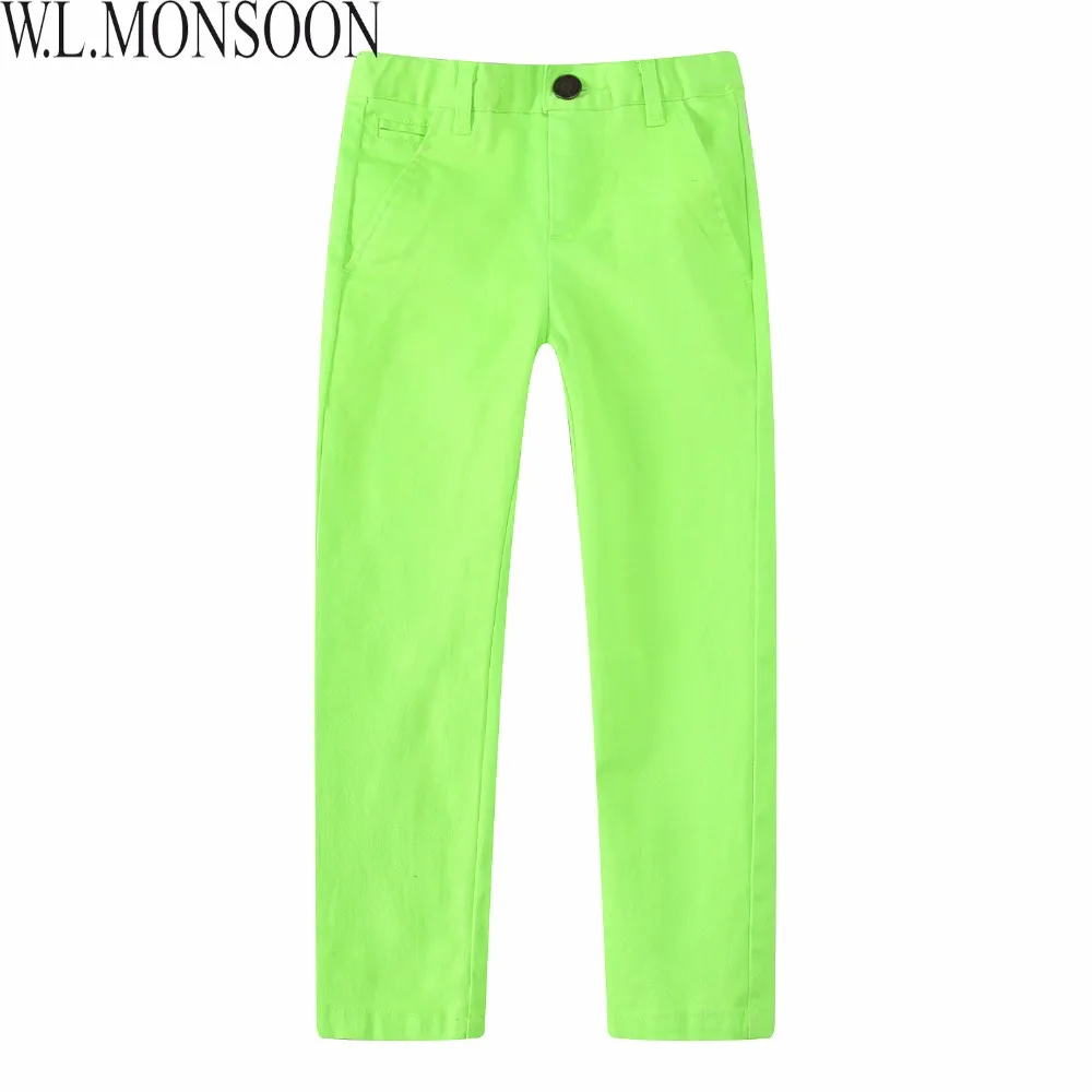 W L MONSOON Kids Clothes Boys Fashion Pants Girl Leggings Children Cotton 2017 Brand Spring Toddler