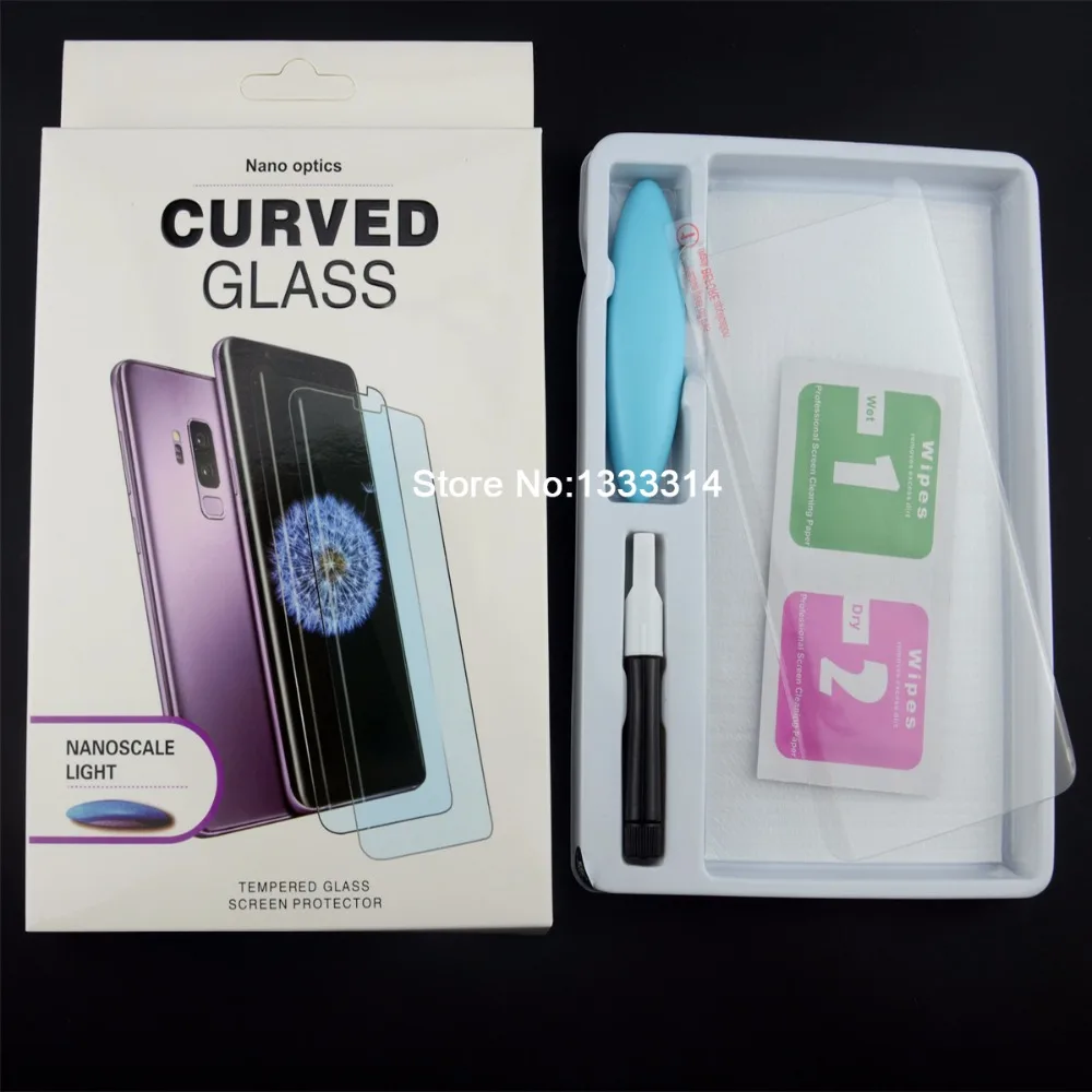 2 шт Nano жидкое закаленное стекло с УФ светом для Samsung Galaxy Note 9 8 S8 S9 Plus Защитная