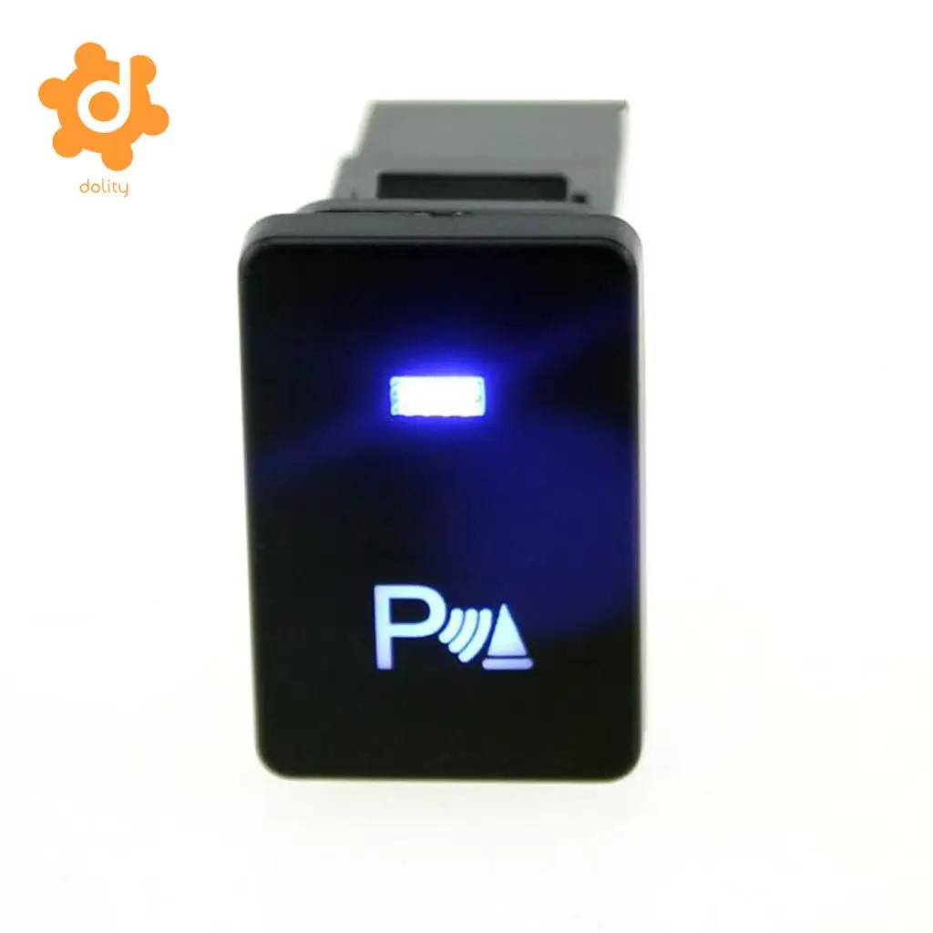 4 Pole Push Button Switch Blue LED for Toyota Camry Land Cruiser Hilux