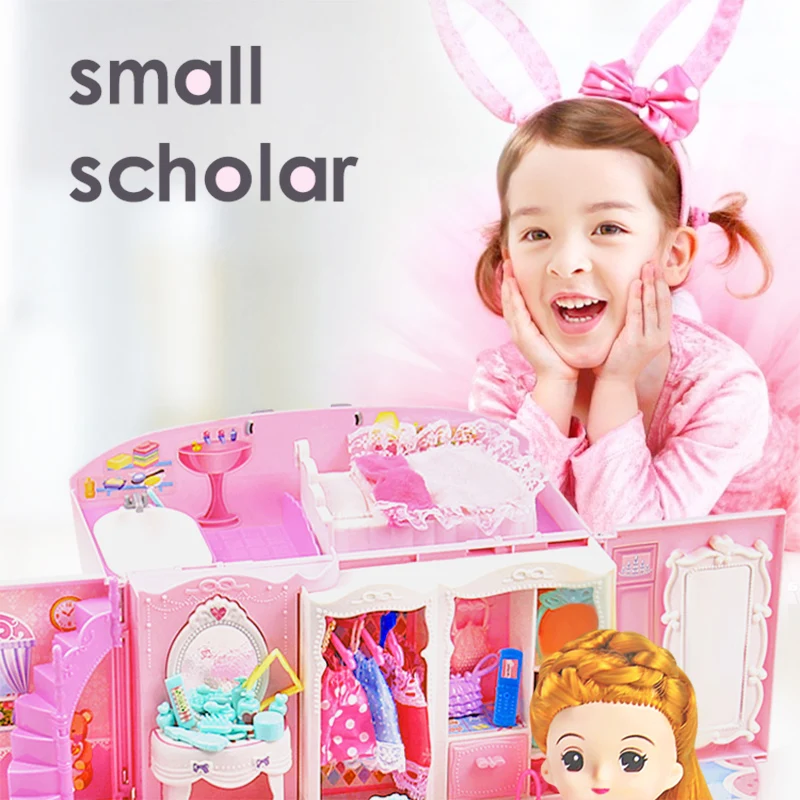 girls toys Diy handbag Doll House Miniature Model hand bag mini Educational kids kitchen For Kids Girls Gift Toy Dropshipping