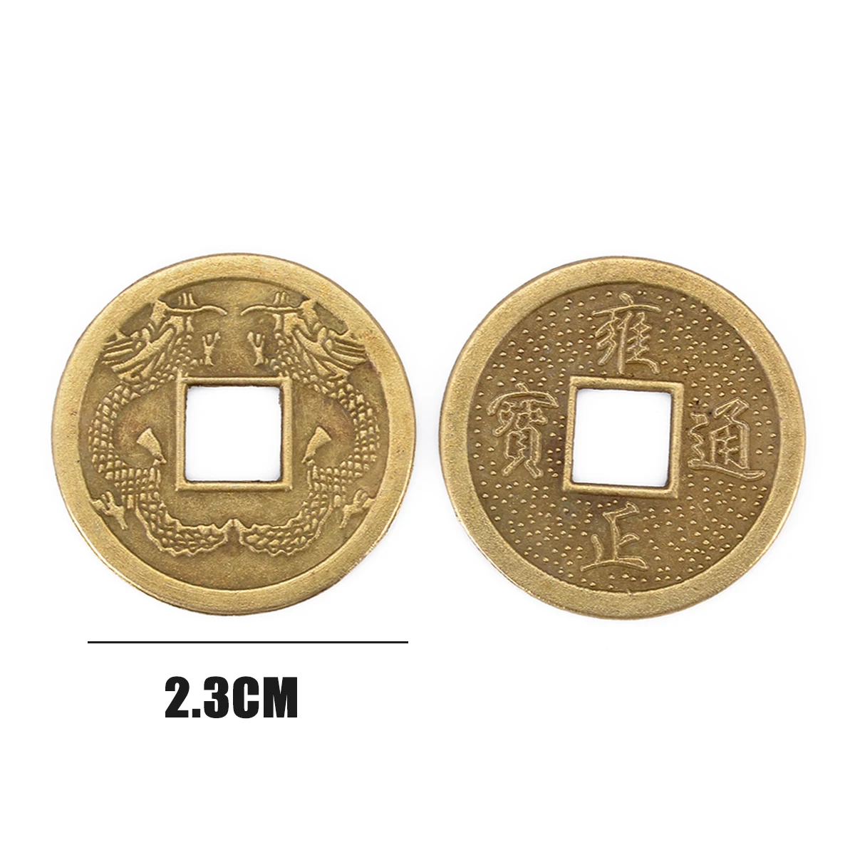 100Pcs Zinc Alloy Lucky Fortune Feng Shui Antique Chinese Ancient Money Coin For Home Collection
