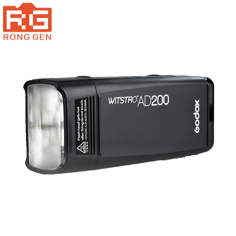 GODOX AD200 TTL 2.4G HSS 1/8000s Pocket Flash Light Double Head 200Ws with 2900mAh Lithium Battery Flashlight Flash