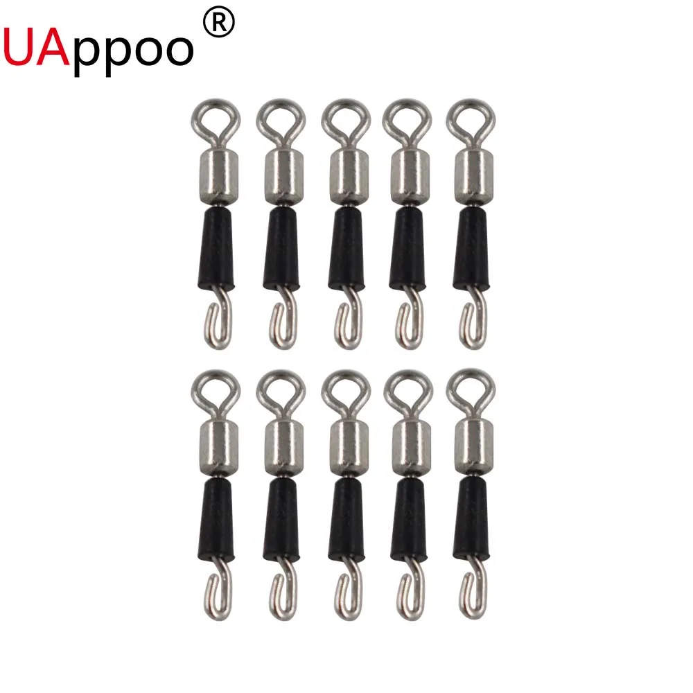 Rolling Swivels 10PcsSet Fishing Swivels Stainless Steel Fishing Hook Line Connector Fishing Rolling Swivels (3)