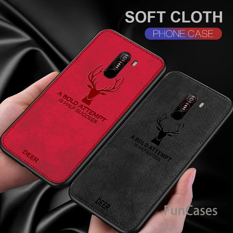 Для Xiao mi Red Note 6 Pro 5A 5 Plus 6A Pocophone F1 8 5X Max 3 A1 A2 Lite ударопрочный тканевый чехол с оленем