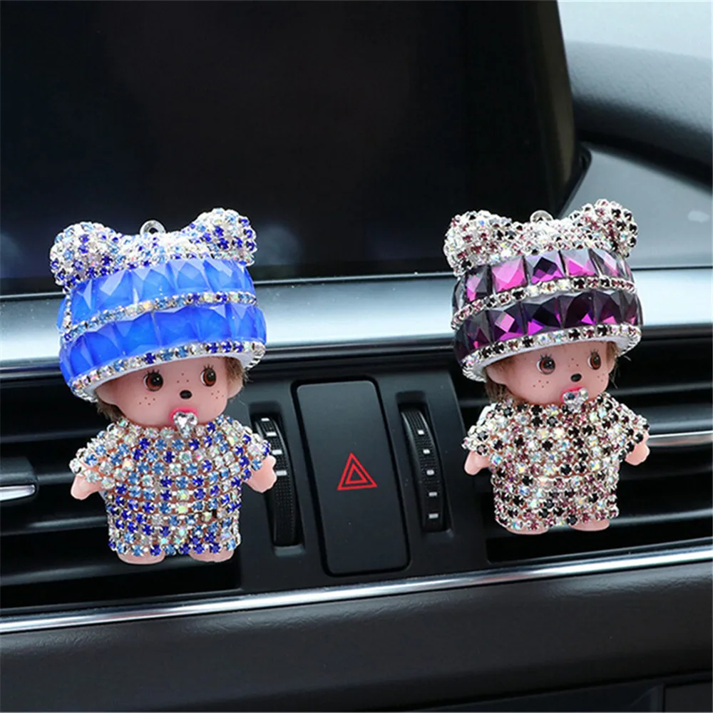 

Air Freshener Car Perfume Air Vent Conditioner Outlet Diamond Auto Styling Lady Perfume Fruity Christmas Gift House Decoration