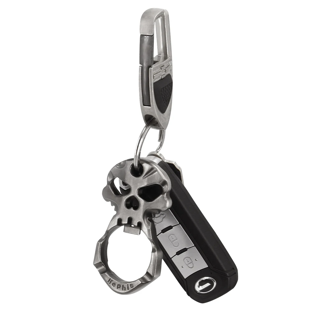 

Hephis Best gift stealthy skeleton key chain dragon bottle opener key rings k1- unique men car specter keychains father's day