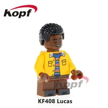 Building Blocks Super Heroes Single Sale Stranger Things Lucas Will Dustin Eleven Bricks Education Toys for children KF408