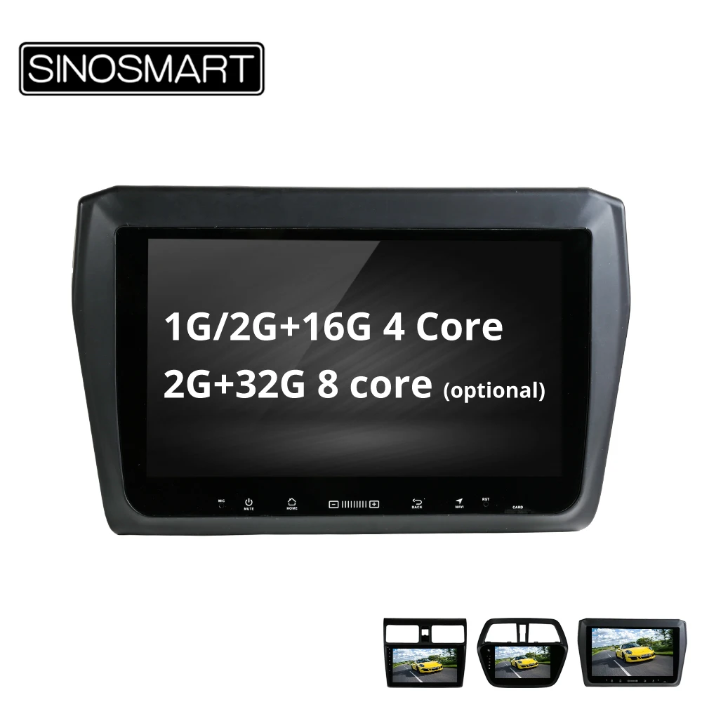 

SINOSMART 4 Core/8 Core CPU 2G RAM Android 8.1 Car GPS Navigation Player for Suzuki Swift, S-cross No Canbus
