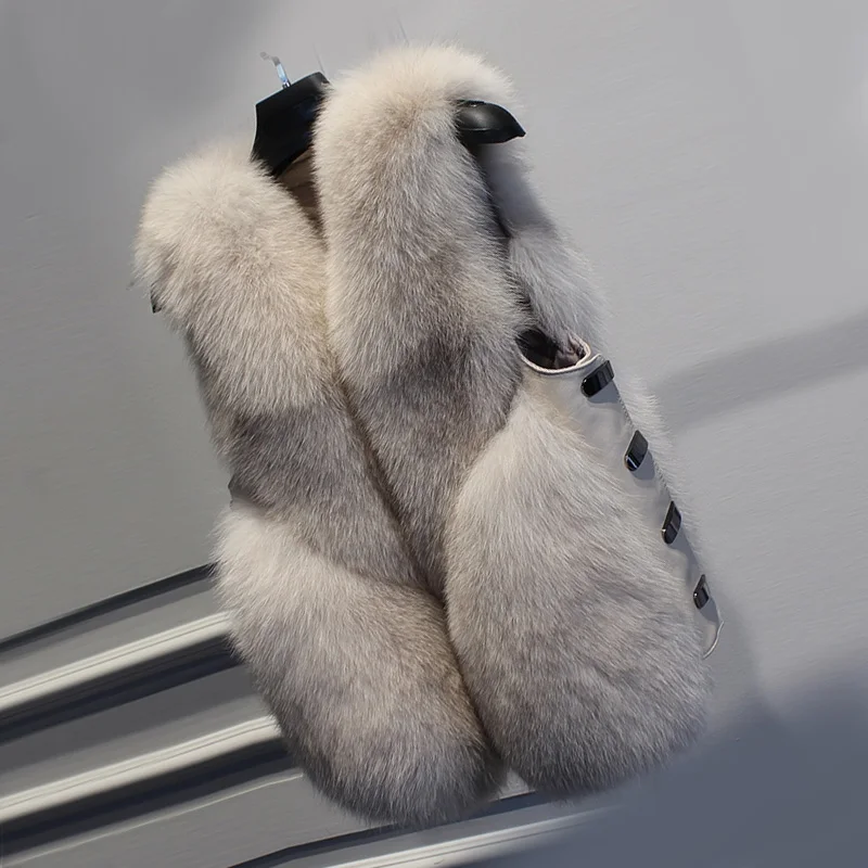 ZDFURS* real fur fox fur coat design ladies winter really fox fur coat detachable real fur coat women short