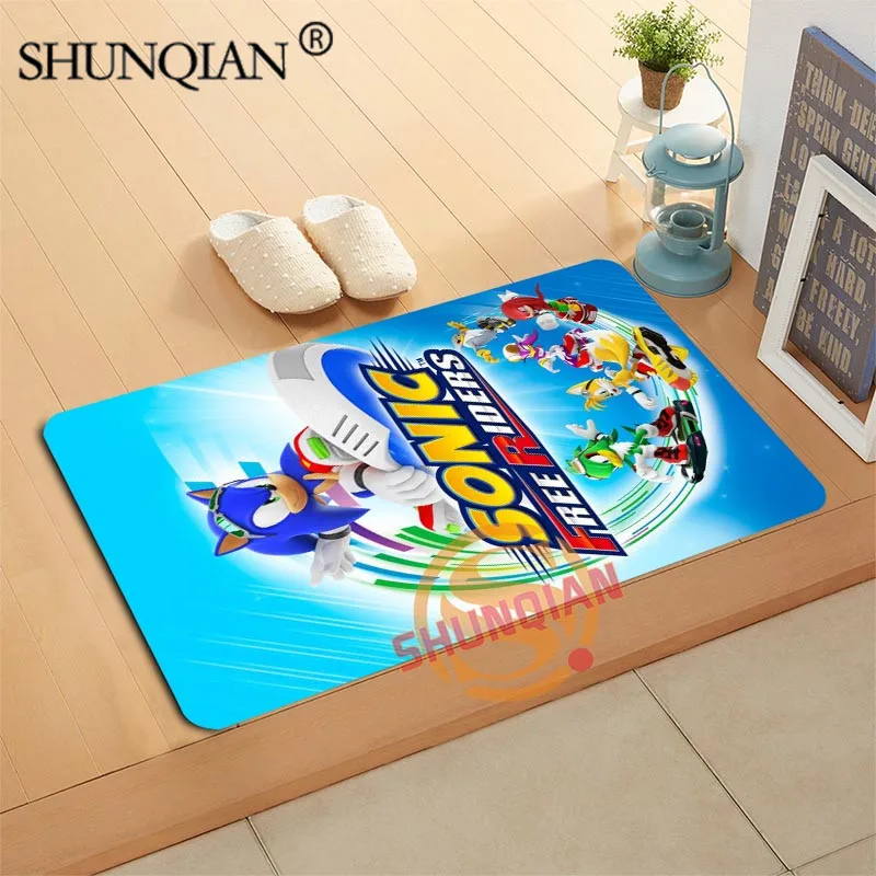 Us 12 6 55 Off Sonic The Hedgehog Doormat Custom Your Mats Print Slip Resistant Door Mat Floor Bedroom Living Room Rugs 40x60cm 50x80cm In Mat From