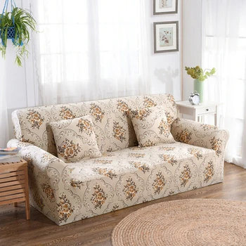 

Stretch Sofa Cover Spandex 3 Seats Sofa Covers for Living Room with Elastic Universal Modern Armrest Sofa Slipcover 51