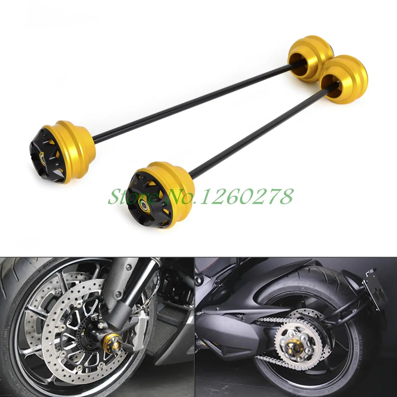 

Front & Rear Axle Sliders/ Swingarm Sliders for DUCATI Panigale 1199 2013-2015 Diavel 2011-2016 Superbike 1299 Panigale S 2015