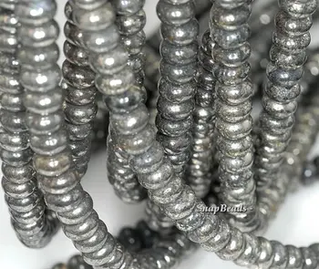 

8x5mm Iron Pyrite Gemstone Grade AB Rondelle 8x5mm Loose Beads 7.5 inch Half Strand (90187818-421)