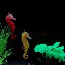 Экологичный и дружественный светящийся морской конек аквариум силиконовый аквариум украшения