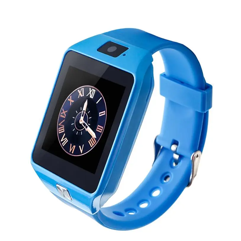 blue Kids Version Самые дешевые DZ09 Bluetooth Смарт-часы для мужчин Интеллектуальные цифровые спортивные Смарт-часы Поддержка SIM TF карты напоминание о сообщениях дропшиппинг - Цвет: blue Kids Version