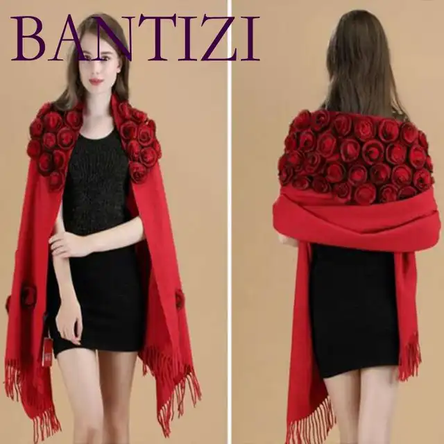 Price Faux Fur Bridal Cape Autumn Winter Wool Shawl Cashmere Scarf Cloak Thickening Bridal Gown Wedding Shawl 
