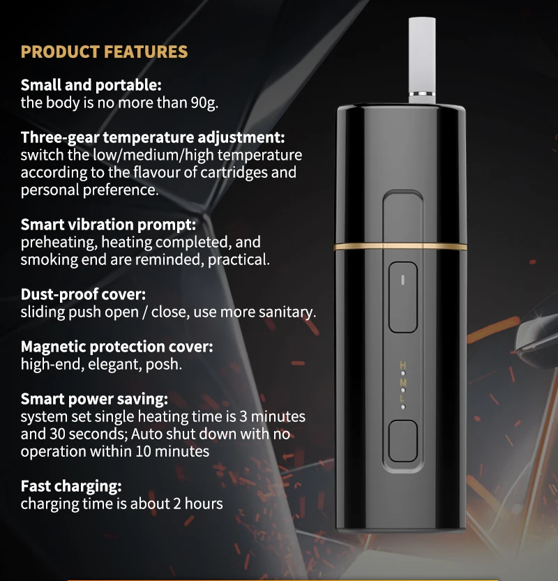 SMY Pluscig B3 Box Shape cigarette 1300mah Battery Electronic Cigarette Vape heating Tobacco compatibility with iQOS stick 2pcs SMY Pluscig B3 Box Shape cigarette 1300mah Battery Electronic Cigarette Vape heating Tobacco compatibility with iQOS stick 2pcs