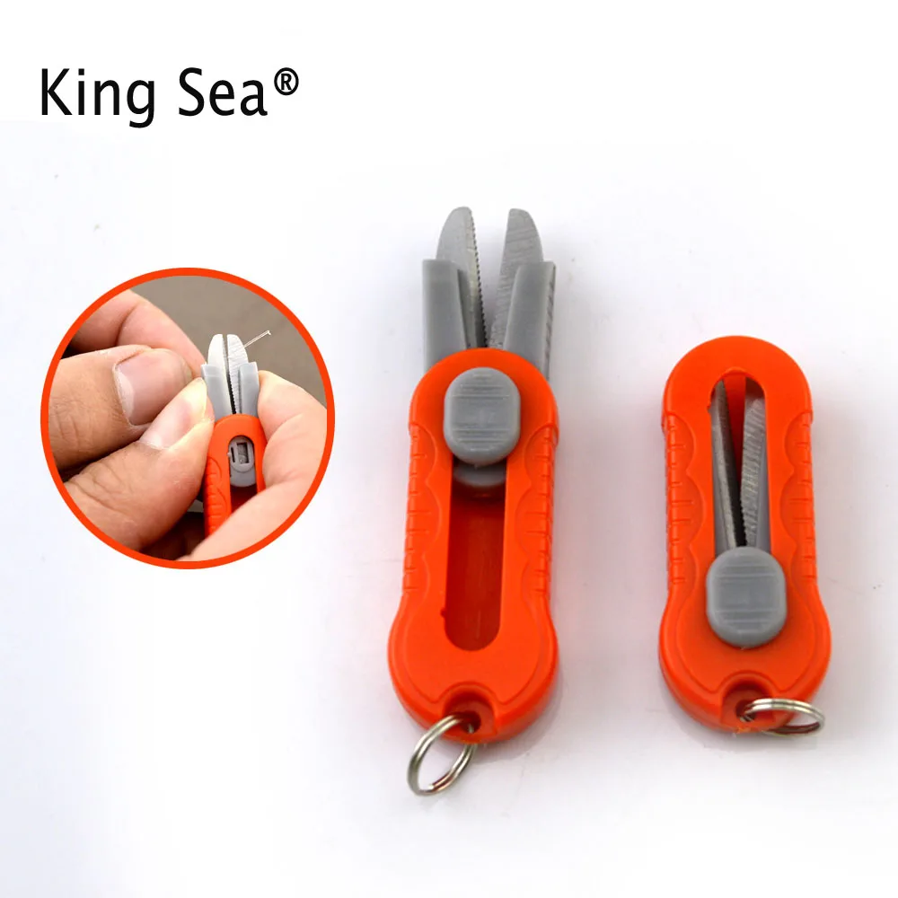 

6PCS/SET Portable Mini Fishing Scissors Plastic Handle Fishing Line Cutter Scissors Cord Sewing Fishing Tackle Tool