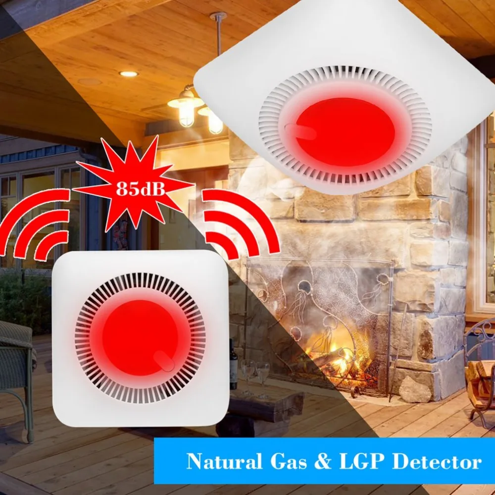 

Gas Detector Combustible Gas Leak Alarm Sensor Tester Natural Gas Methane Propane Detector Sniffer with Sound Alarm Wall