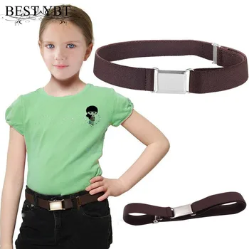 

Best YBT Children Unisex Belt Canvas Alloy Press buckle Male Belt outdoor sports adjustable High Quality Personality femal Belt