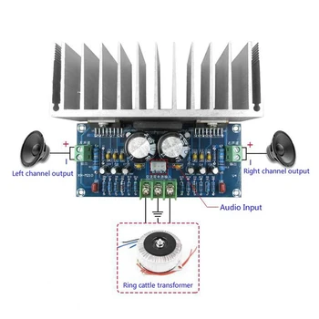 

2*100W TDA7293 Stereo High Power Audio amplifier board Class DTDA7293 Digital amp dual AC12-32V