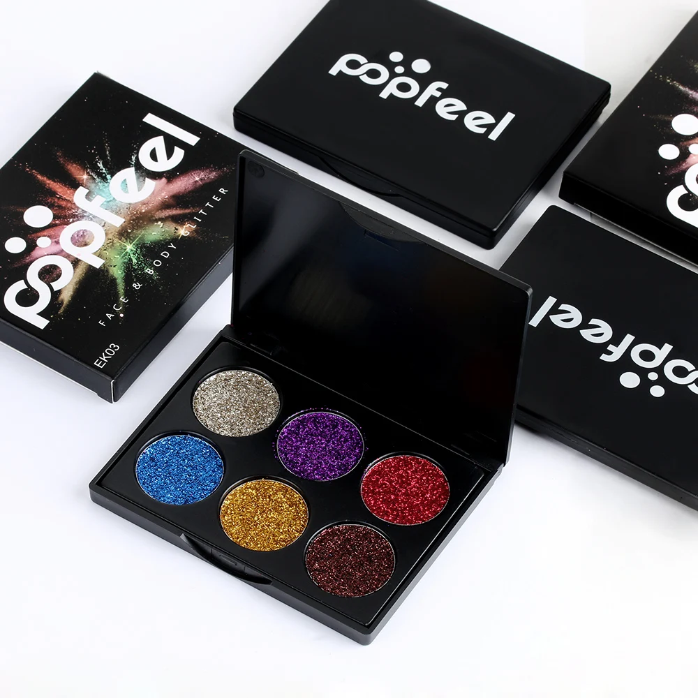 

1PC 6 Colors Diamond Golden Color Powder Glitter Eye Shadow Palette Shiny Matte Eyeshadow Faced Cosmetics Makeup Tools maquiagem