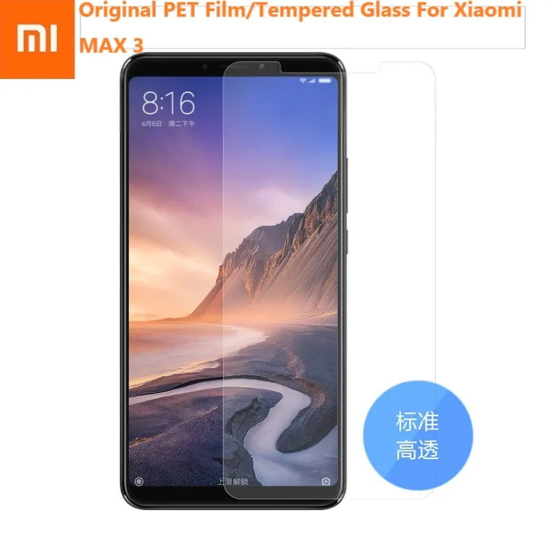 Xiaomi MAX 3 PET пленка высокая проницаемость пленка протектор экрана Max3 Закаленное стекло протектор экрана для Xiaomi Max3