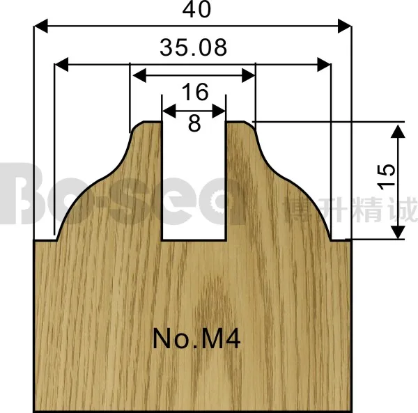 5 шт./компл. дверная рама резак для деревообработки 3 шт.-паз 2pcs-Mortise шпинделя машина резак Бо-море - Длина режущей кромки: M4