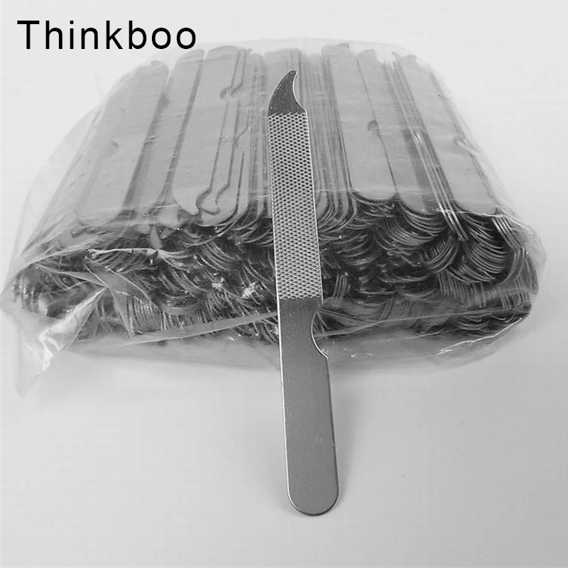 Thinkboo 10 шт./лот Профессиональный из нержавеющей стали пилка для ногтей буфер