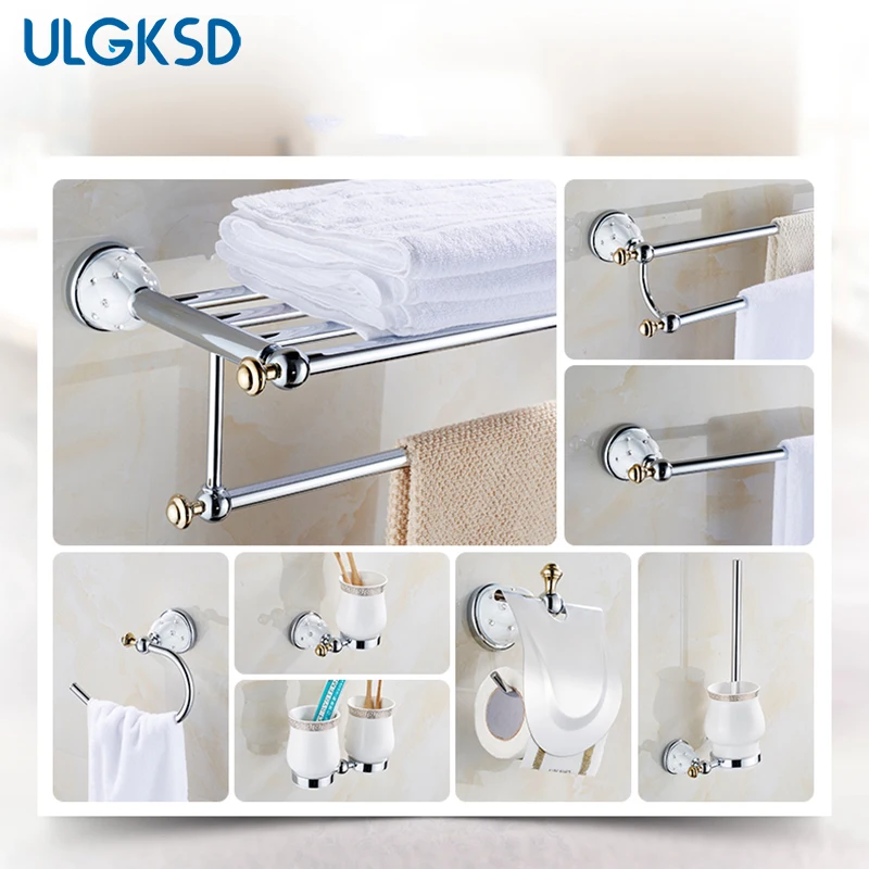 

Bathroom accessories towel hook tooth brush cup Paper Tissue Holder towel shelves toilet brush holder