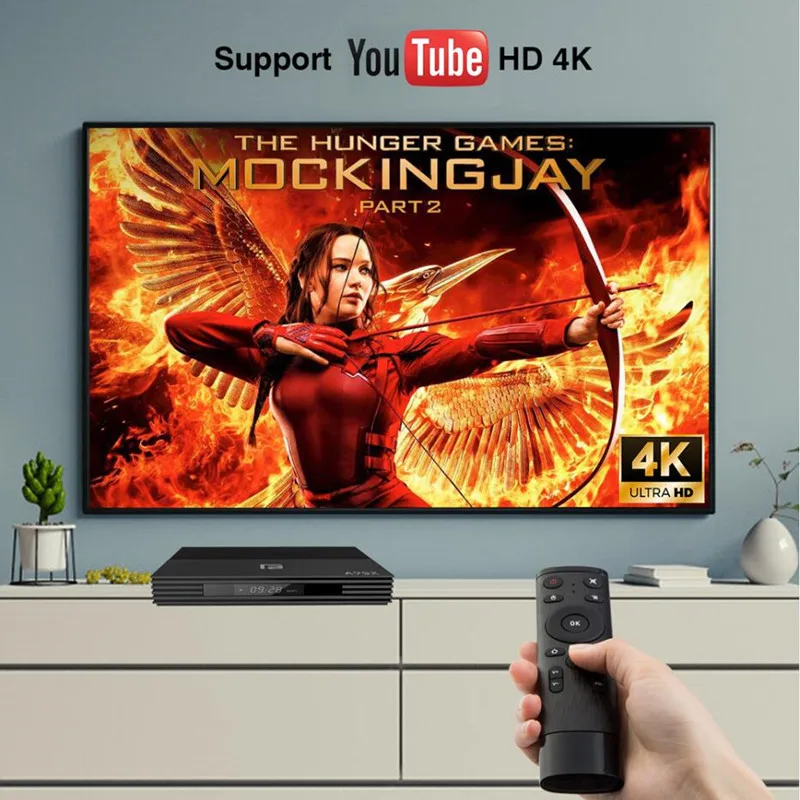 Android 9,0 приставка A95X F2 ТВ приставка Голосовое управление 4K 2,4G& 5G двухдиапазонный wifi Bluetooth 4,2 LAN USB3.0 HDMI 4G 64G медиаплеер