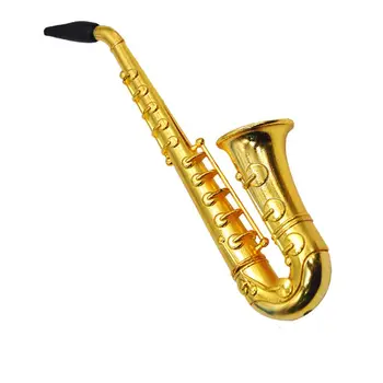 

Sax Saxophone Portable Smoke Tobacco Herb Smoking Pipes Metal Tobacco Water Pipes With Mesh Cigarette Accessories 1PC