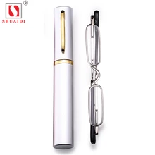 Стеклянные линзы, тонкое стекло для чтения, es, для женщин и мужчин, оправа из сплава, оправа, очки для дальнозоркости, мини Ультра светильник+ 1 до+ 4,0 диоптрий