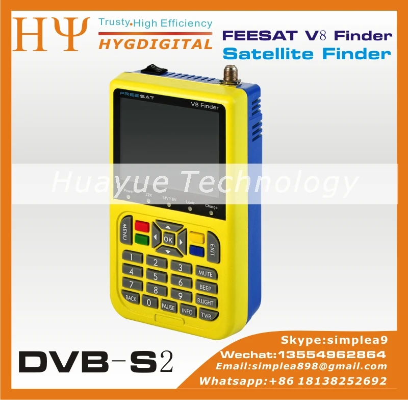 

[Genuine] Freesat V8 Finder DVB-S2 HD Satellite Finder Satellite meter  MPEG-4 better satlink ws-6906 freesat V8 finder