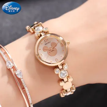

DISNEY Brand Women Watches Fashion Mickey Dress Watches For Woman Quartz Watch Ladies Wrist Watch Female Clock Relogio Feminino