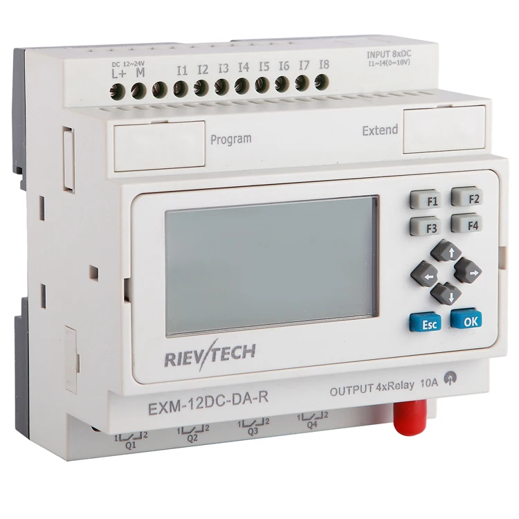 

GSM/SMS/GPRS PLC,ideal solution for remote control& monitoring &alarming applications ,intelligent controller EXM-12DC-DA-R-HMI