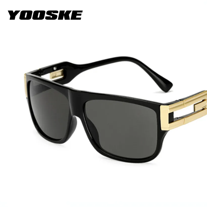 Yooske ретро квадратный Солнцезащитные очки для женщин Для мужчин Винтаж Брендовая Дизайнерская обувь Защита от солнца Очки мужской знаменитости хип-хоп Очки женский большой Рамки очки