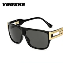 Yooske ретро квадратный Солнцезащитные очки для женщин Для мужчин Винтаж Брендовая Дизайнерская обувь Защита от солнца Очки мужской знаменитости хип-хоп Очки женский большой Рамки очки
