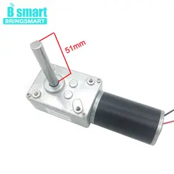 Bringsmart 5-470 об./мин. двигатель обратное снижение двигатель 12 в 24 в Self-lock выдвижной вал 2,7-70 кг. см червячный мотор 5840-31ZY