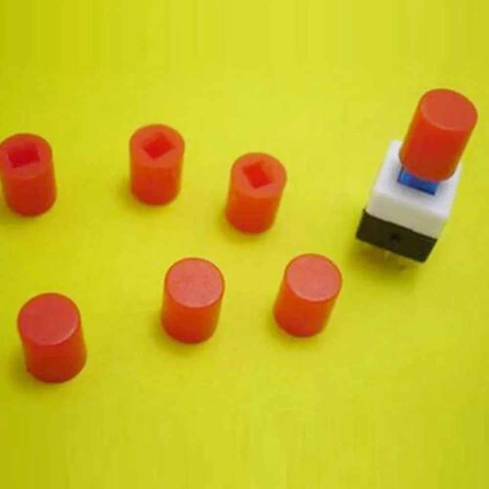 

200pcs 6*10mm red button cap self/ non self locking switch button cap for 5.8*5.8/ 7*7/ 8*8/ 8.5*8.5mm buttons