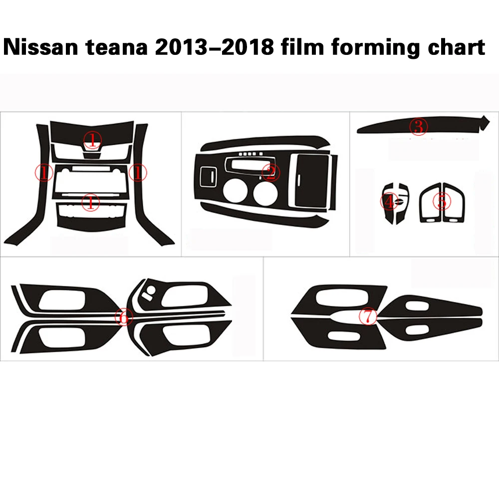 Для Nissan teana 2013 2018 внутренняя панель Центрального управления Ручка двери 3D/5D