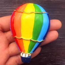 Цветной мультфильм горячий воздушный шар магниты на холодильник украшение дома случайные цвета