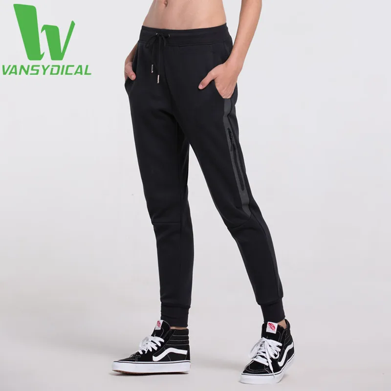 

VANSYDICAL Women's Running Long Pants black Quick-Drying Breathable Fitness Traning Yoga Joggers Sports Pants FBF121